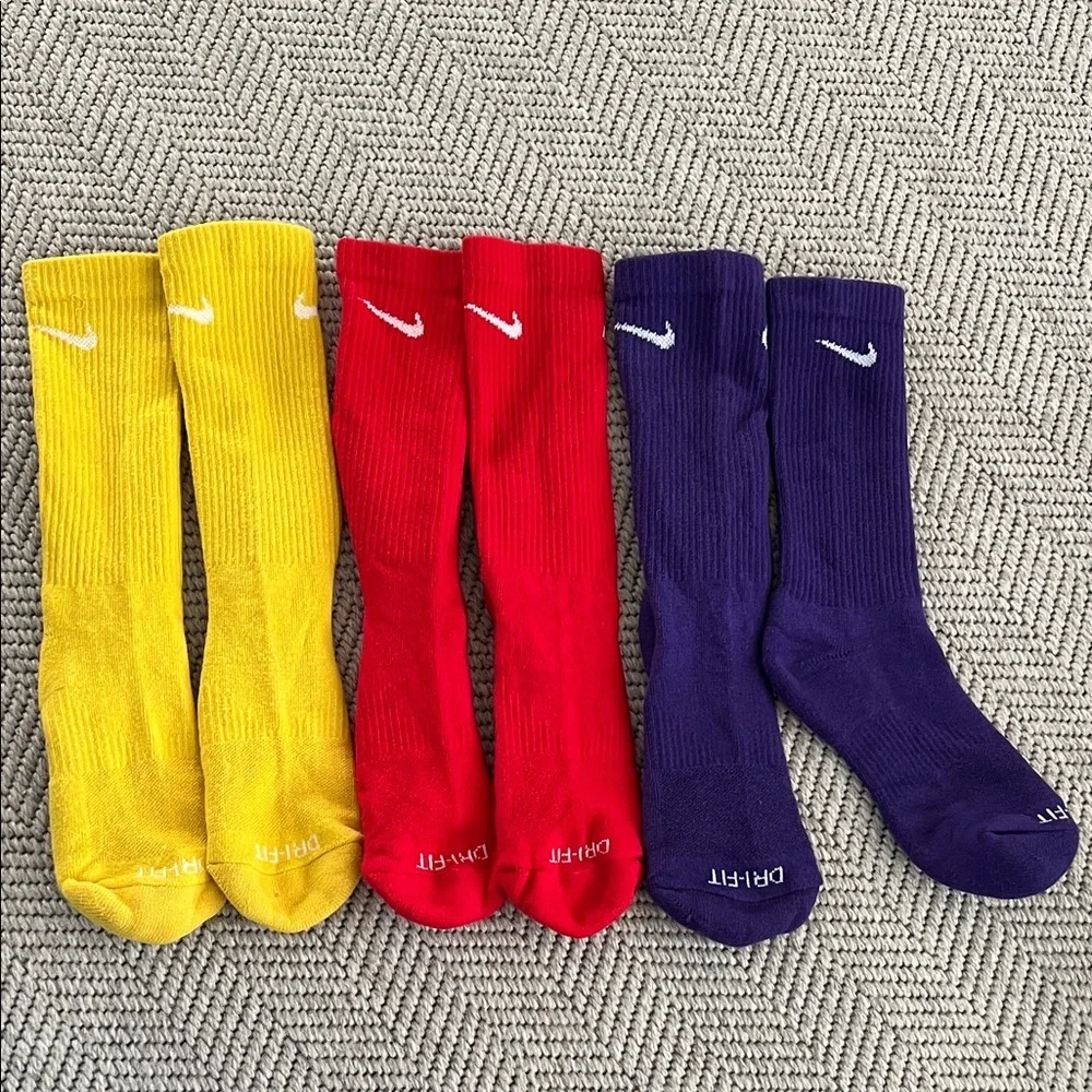 Nike Colorful Dri-FIT Socks Trio